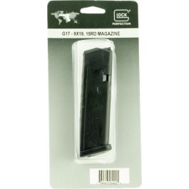 <em>Glock</em> MF17015B <em>G17</em> Magazine with Block 9mm 15rd Polymer Black Finish