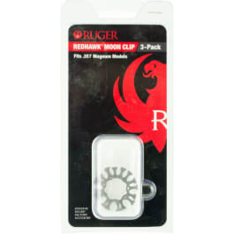 Ruger 90634 Moon <em>Clip</em> Full Ruger Redhawk 357 Mag 8rd Stainless Steel  <em>3</em> Per <em>Pack</em>