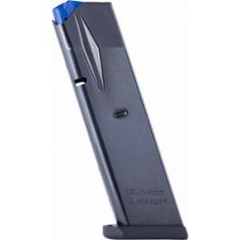 Mec-Gar MGCZ7510B OEM  Blued Detachable 10rd 9mm Luger for <em>CZ</em> 75B, <em>Shadow</em> <em>2</em>, 75 SP-01, <em>Shadow</em>, 85B