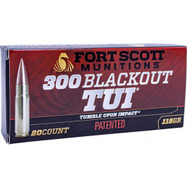 Fort Scott Munitions Fort Scott Munitions 300-115-SCV 300 Blackout 115 GR SCS TUI - 20rd Box