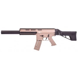 Blue Line Global Mauser M-15 SD Semi-Automatic *CA Compliant* .22 LR Rifle, 16.37" Barrel, 10+1 Capacity, Faux Suppressor - FDE Finish - 4150024CA
