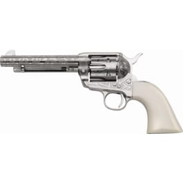 Taylors and Company OG1406 1873 Cattleman 5.5" White PVC Revolver