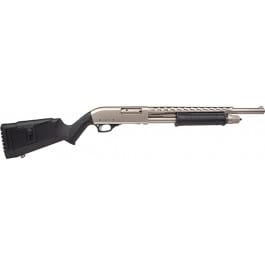 Rock Island AGM5 Carina 12 Gauge 3" 18.50" 5+1 Nickel Rec/Barrel Black Fixed with Adjustable Cheekpiece Stock Right Hand