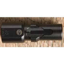 SilencerCo AC2607 3-Lug Muzzle Device 9mm Luger 1/2x36" Threads Black Steel