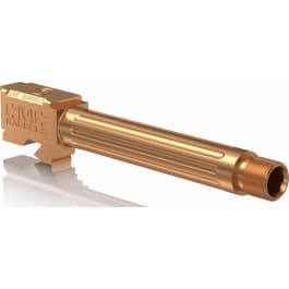 CMC Triggers 75513 Match Precision Fluted <em>Barrel</em> compatible with Glock 17 Gen 3&4 9mm 4.48" TB 416rd Stainless Steel Bronze