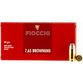 Fiocchi 32SJHP Shooting Dynamics 32 ACP 60 gr Semi-Jacketed Hollow Point (SJHP) - 50rd Box