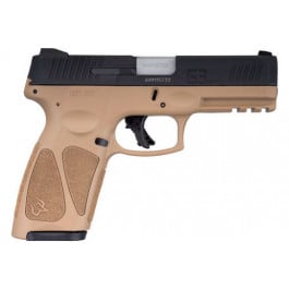 Taurus G3 Tenifer Matte Black/Tan 9mm Luger Full Size 17rds. Steel Sights 4" Barrel