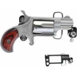 NAA 22LRBBS <em>MINI</em>-REVOLVER .22LR 1-1/8" S/S Matte Wood w/BELT Buckle Revolver