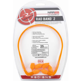 Radians RB210CS Rad-Band 2 25 dB Behind The Neck Orange <em>Ear</em> <em>Bud</em>s with Orange Cord for Adults 1 Pair