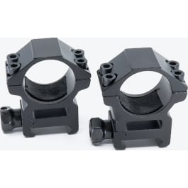Riton Optics X1M Scope Ring Set  Picatinny/Weaver Medium 1" Tube Matte Black Aluminum