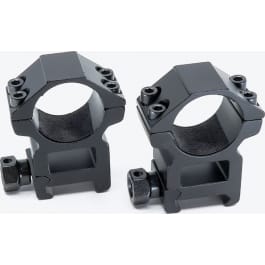 Riton Optics X1H Scope Ring Set  Picatinny/Weaver High 1" Tube Matte Black Aluminum