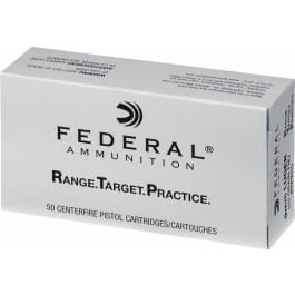 Federal RTP9115 <em>Range</em> and Target 9mm Luger <em>115 gr</em> Full Metal Jacket (FMJ) - 50rd Box