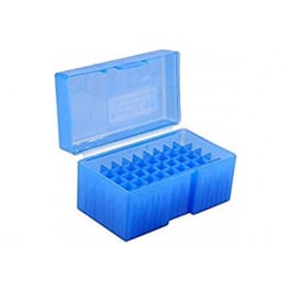 Battenfeld 1083788 Hinge-Top Ammo Box 40 S&W 45 ACP 357 Mag Black High Density Polymer 50rd