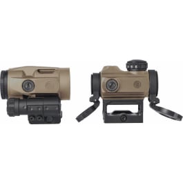 <em>Sig</em> <em>Sauer</em> Electro-Optics SORJ7201 <em>Romeo</em>-<em>MSR</em>/Juliet3 Micro Combo Flat Dark Earth 1x/3x 20mm/22mm 2 MOA Illuminated Red Dot Reticle