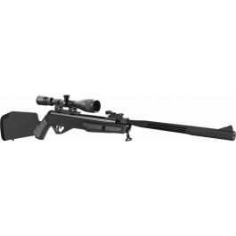 <em>Crosman</em> CMU7SXS Mag-Fire Ultra Nitrogen Piston 177 Pellet, Break Barrel,  Black, 12 Round, Adjustable Stock,Quiet Fire , 3-9x40mm AO Scope