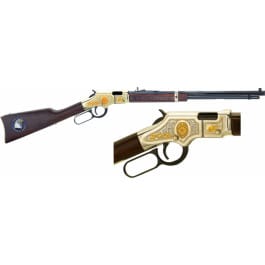 Henry H004LE Golden Boy Law Enforcement Tribute Lever 22 S/L/LR 20" 16 LR/21 Short Walnut Stock Blued Barrel/Nickel Receiver