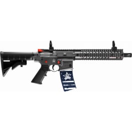 <em>Crosman</em> CFAR1FP Full Auto R1 Fallen Patriots CO2 Powered .177 Caliber, AR-Platform BB Gun, 430 FPS, Flip Up Sights