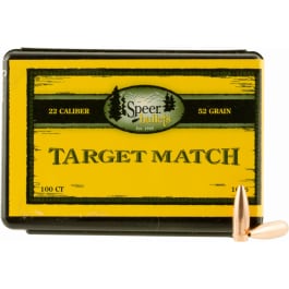 CCI Speer 1036 Target Match 22 Caliber .224 52 GR Hollow Point Boat Tail 100 Box