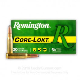 Remington Ammo R308W3 Core-Lokt 308 Win (7.62 NATO) Pointed Soft Point 180 GR - 20rd Box