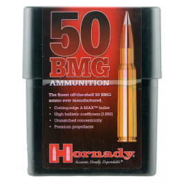 Hornady 8270 Match 50 Browning Machine Gun (BMG) 750 GR A-Max - 10rd Box