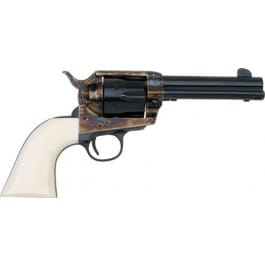 Pietta Great Western II Deluxe Californian HF45CH434NMUI Revolver, .45 Long Colt, 4.75" Barrel, 6-Round, Single Action, Blued/Casehardened, Ultra Ivory Grips
