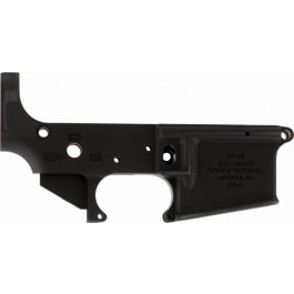 Spikes Tactical STLS045 No Logo Stripped Lower Receiver Multi-Caliber 7075-T6 Aluminum Black Anodized for AR-15