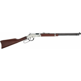 Henry H004SEM Silver Eagle 22 Magnum Lever 22 WMR 20" 16+1 American Walnut Stock Blued Barrel/Nickel Receiver