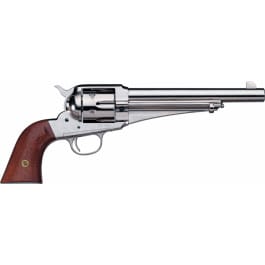 Cimarron 1875 Outlaw CA151N00 Revolver .45 Colt 7.5" 6rd Single-Action Nickel Finish Walnut Grip Fixed Sight.