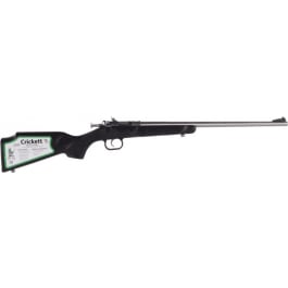 Crickett KSA2295 Crickett  22 WMR Caliber with 1rd Capacity, 16.12" Barrel, Blued Metal Finish & Black Stock (Youth)