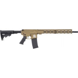 Great Lakes Firearms and Ammunition Great Lakes Firearms AR-15 Left Handed Rifle, .223 Wylde 16" 4150 CRMOV Black Nitride Barrel, 15.25" M-LOK Rail, 7075 T6 Receiver, Burnt Bronze Cerakote Finish, GL15223L BRZ