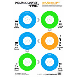 Action Target GSDCFIRE1100 23x35 <em>White</em> Paper w/ Multi-Color <em>Targets</em>