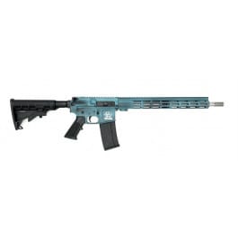 Great Lakes Firearms and Ammunition Great Lakes Firearms AR-15 Rifle, .223 Wylde 16" Stainless Barrel, 15.25" M-LOK Rail, 7075 T6 Receiver, Battleworn Teal Cerakote Finish - GL15223SS B-TEA