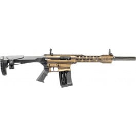 GForce <em>Arms</em> GF25 Semi-Automatic 12 Gauge <em>AR</em>-12 Shotgun, 18.5" Barrel, M-LOK <em>Handguard</em>, (1) 5 Round Magazine - Burn Bronze US Flag Cerakote - GF25MERCA