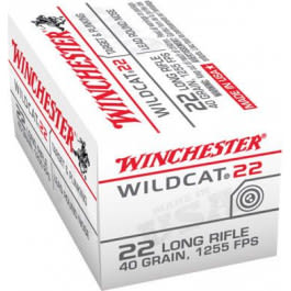Winchester <em>Ammo</em> WW22LRB Wildcat 22 LR <em>40 gr</em> Lead Round Nose (LRN) (Bulk) - 500rd Box