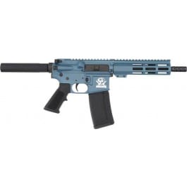 Great Lakes Firearms AR-15 Pistol, .223 Wylde 7.5" Black Nitride Barrel, 7.25" M-LOK Rail, 7075 T6 Receiver, Blue Titanium Cerakote - GL15223P BLU
