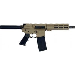 Great Lakes <em>Firearms</em>  AR-<em>15</em> Pistol, .<em>223</em> Wylde 7.5" Black Nitride Barrel, 7.25" M-LOK Rail, 7075 T6  Receiver, Flat Dark Earth Cerakote - GL15223P FDE