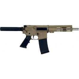 Great Lakes <em>Firearms</em>  AR-<em>15</em> Pistol, .<em>223</em> Wylde 7.5" Stainless Barrel, 7.25" M-LOK Rail, 7075 T6  Receiver, Flat Dark Earth Cerakote  - GL15223SSP FDE