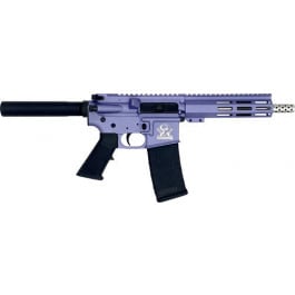 Great Lakes Firearms AR15 Pistol, .223 Wylde, 7.5" 416r Stainless Steel Barrel, 7.125" M-LOK Rail, Pistol Buffer Tube, Wild Orchid Cerakote Finish- GL15223SSP ORC