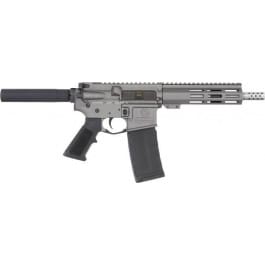 Great Lakes Firearms AR15 Pistol, .223 Wylde, 7.5" 416r Stainless Steel Barrel, 7.125" M-LOK Rail, Pistol Buffer Tube, Tungsten Grey Cerakote Finish- GL15223SSP TNG