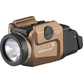 <em>Streamlight</em> 69429 <em>TLR</em>-7 A Flex  Includes High Switch (mounted) and LOW SWITCH, lithium battery, and key kit  FDE  Box