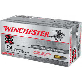 Winchester <em>Ammo</em> X22LRPPB Super <em>X</em> 22 LR <em>40 gr</em> Plated Hollow Point - 222rd Box