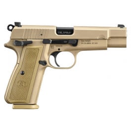 FN High Power Semi-Automatic 9x19mm Pistol, 4.7" Barrel, (2) 17 Round Magazines - FDE - 66-101069