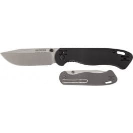<em>Ka-Bar</em> Knives BK40 Becker Foldersilver Pocket Clip, Str Edge