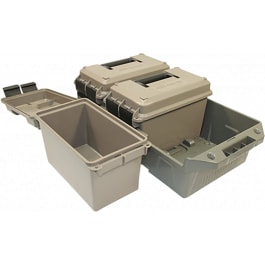 MTM Case-Gard AC3C AC3C Ammo <em>Crate</em> 50 Cal Rifle Dark Earth Cans/Army Green <em>Crate</em> Polypropylene 13.5" x 7.4" x 8.5" 30 lbs