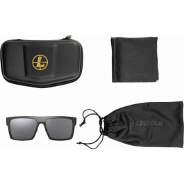 Leupold Leupold 179102 Becnara Polycarbonate Shadow Gray Flash Lens Matte Black/Gloss Black Polyamide Wraparound Frame Includes Carrying Case, Bag, & Lens Cloth
