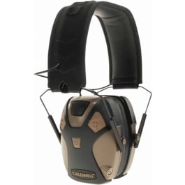 Caldwell 1099603 E-Max Electronic Hearing Muff 23 dB Flat Dark Earth/Black Ear Cup with Black Headband