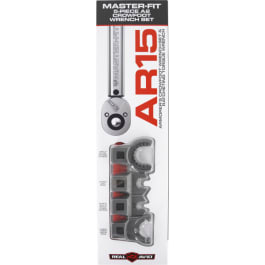 Real Avid AVMF5WS Master -Fit 5 Piece Crowfoot <em>Wrench</em> Set Gray/Red <em>AR</em>-Platform Heavy Duty Torque <em>Wrench</em> Handle 5 Pieces