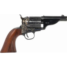 Taylors & Company The Hickok Open-Top 6rd 3.50" Blued Barrel & Cylinder Color Case Hardened Steel Frame Walnut Army Size Grip Revolver