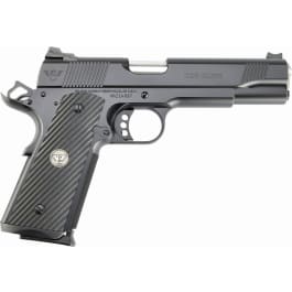 Wilson Combat CQBEFS45A 1911 CQB Elite 5" 8+1 Overall Stainless Steel with Black G10 Starburst Grip Ambi Thumb Safety
