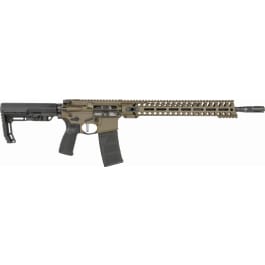 Patriot Ordnance Factory 01752 <em>Minuteman</em> Direct Impingement 16.<em>50</em>" 30+1 Patriot Brown Rec/14.5" M-Lok Handguard Black Nitride Barrel Black Polymer Grip 6 Position MFT Stock